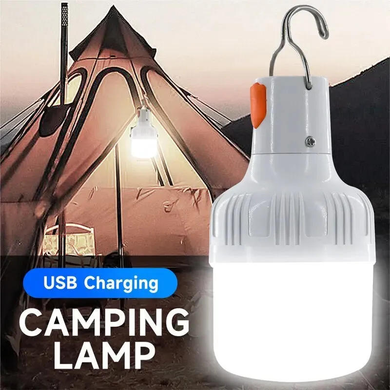 Portable USB Rechargeable LED Emergency Light with Hook