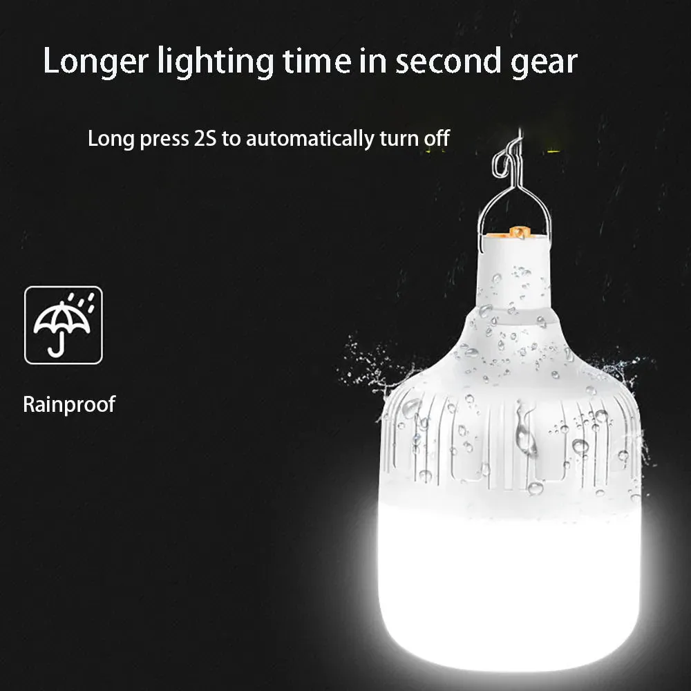 Portable USB Rechargeable LED Emergency Light with Hook