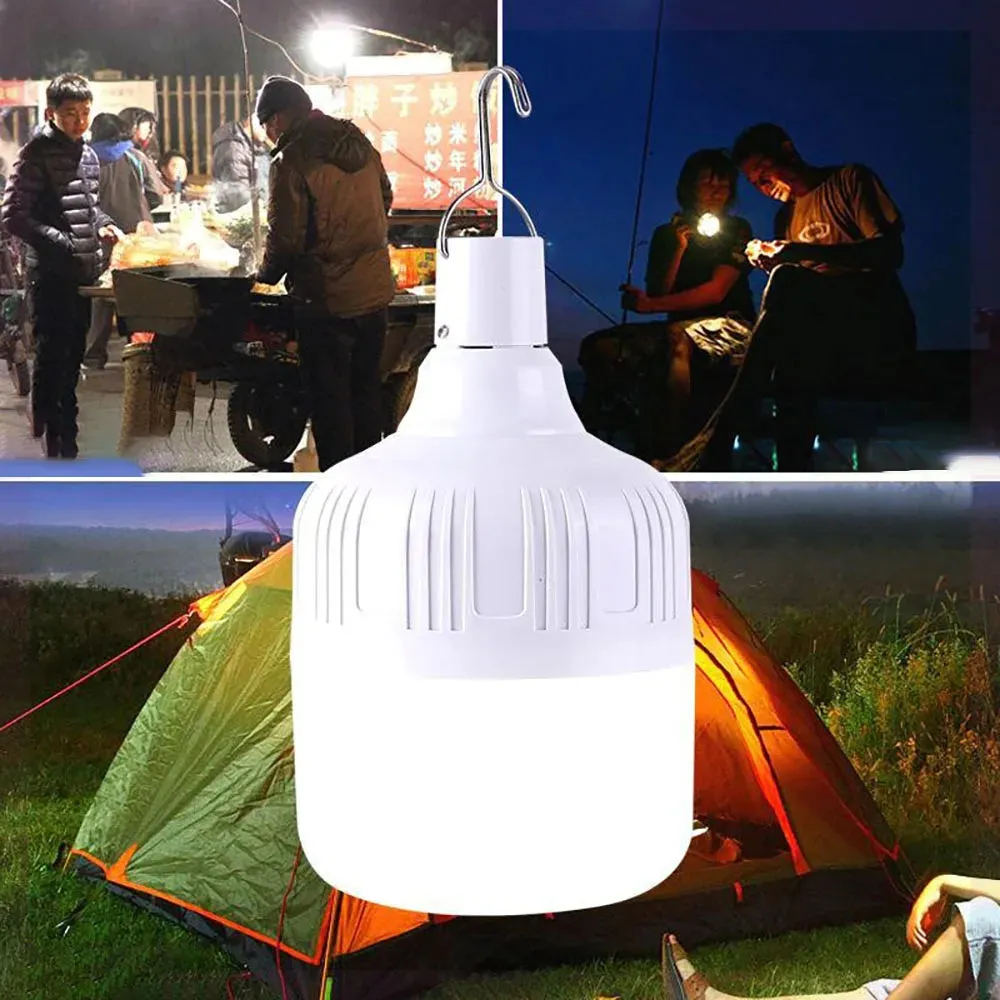 Portable USB Rechargeable LED Emergency Light with Hook