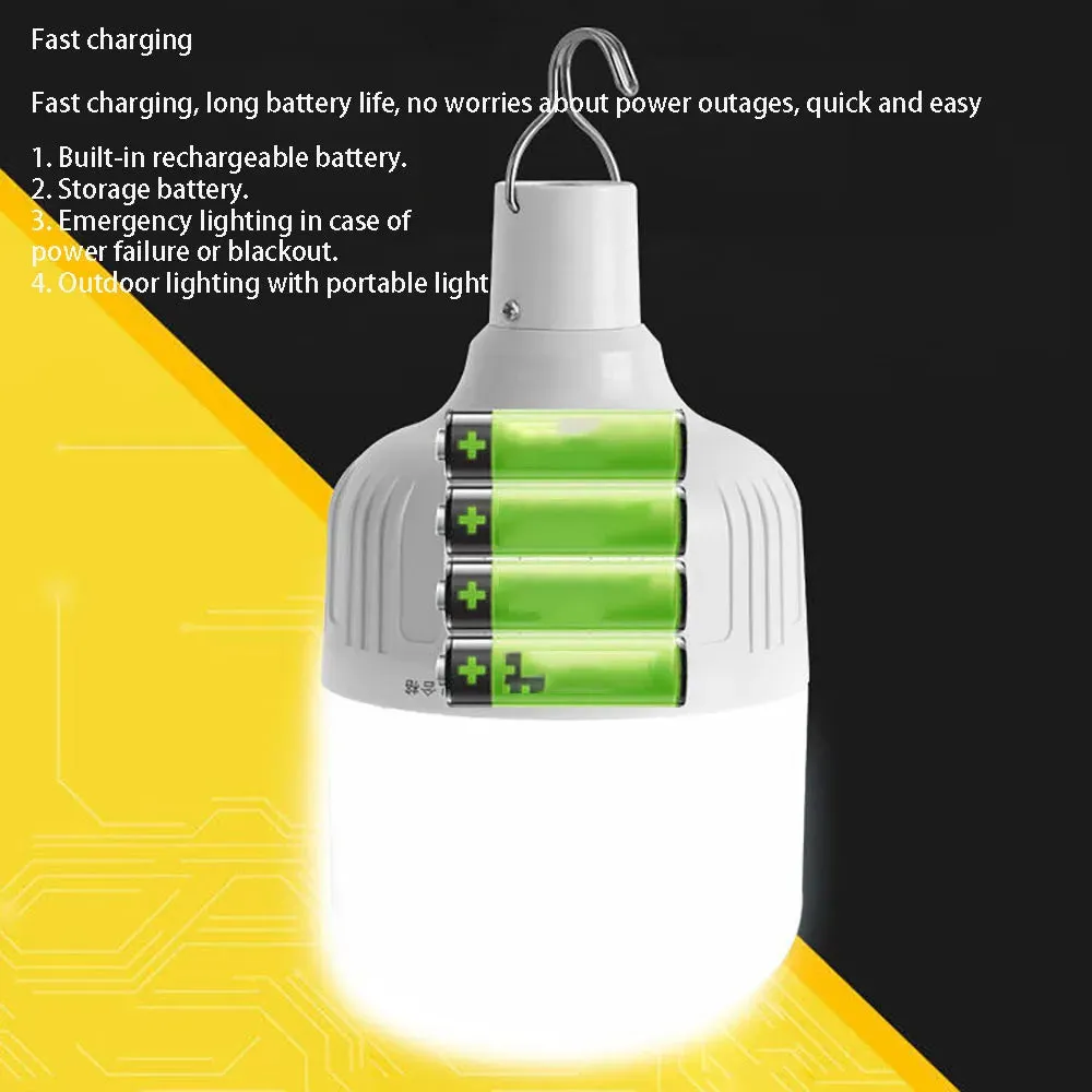Portable USB Rechargeable LED Emergency Light with Hook