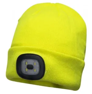 PORTWEST B029 BEANIE LED HEAD LIGHT - USB RECHARGEABLE