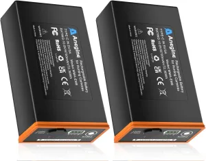 Power Mag Plus Rechargeable Lithium-Ion Battery Pack 6700mAh Compatible with Moultrie Edge, Edge PRO, Edge 2, Edge 2 PRO Trail & Hunting Cameras (2 Pack)