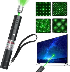 [Professional] Rechargeable Green Line Light Flashlight Long Distance Range for TV/LED/LCD Screens Tactical Flashlights Presentation Office/Classroom/Outdoors/Astronomic/Construction [202] (1)