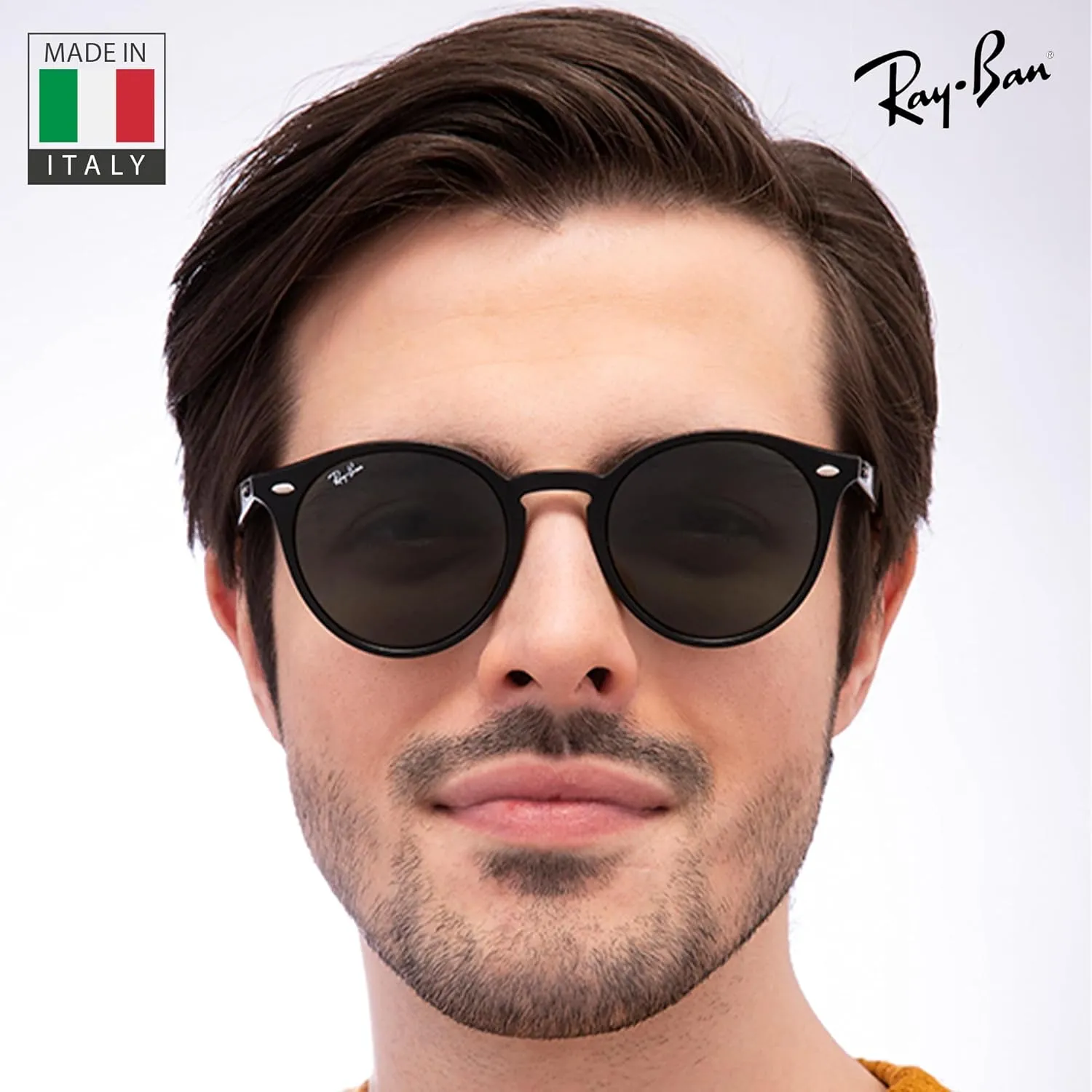 Ray-Ban RB2180 Round Shape Sunglasses for Men & Women With Eyewear Kit Bundle - Timeless Classic Sunglasses
