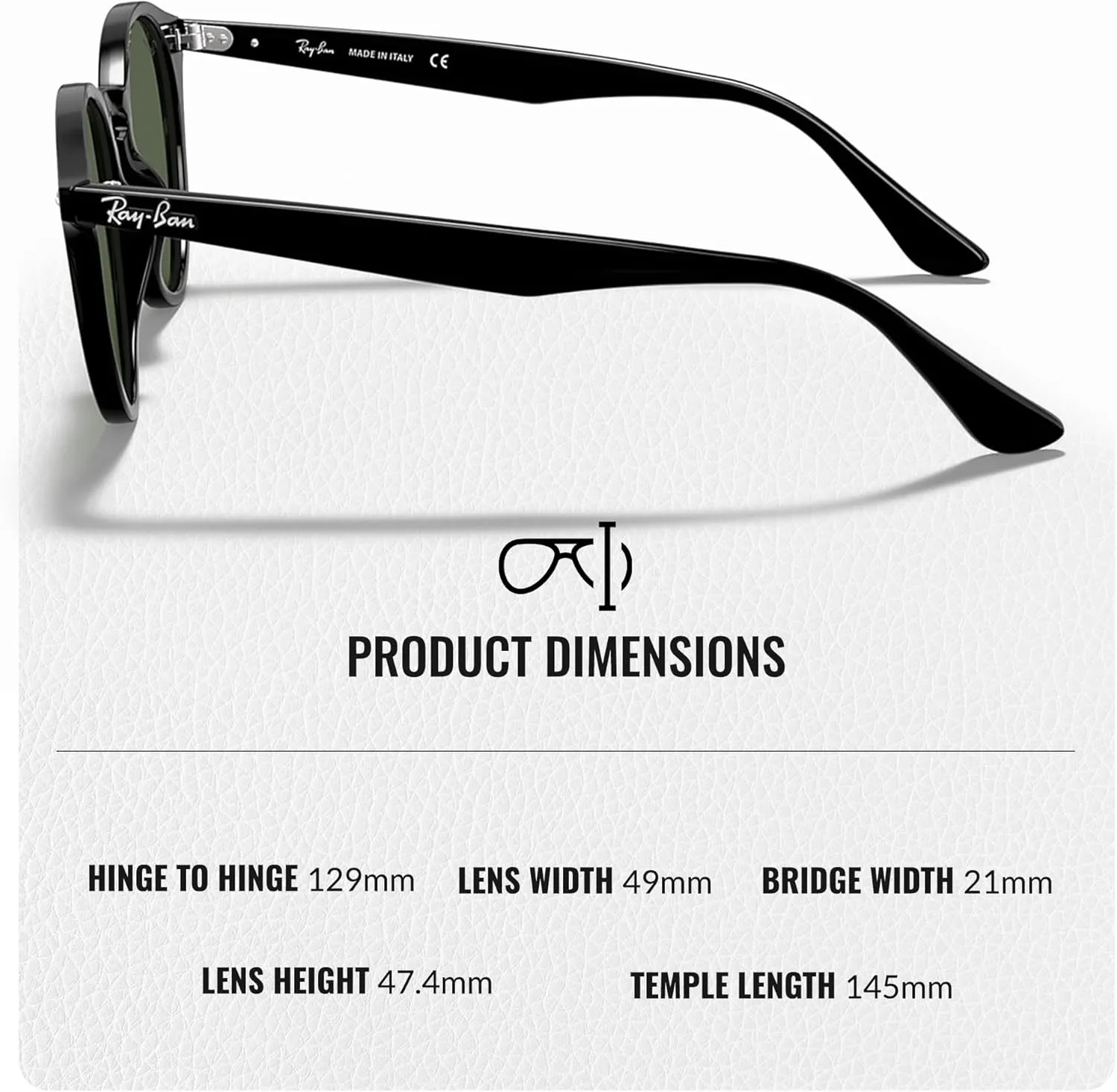 Ray-Ban RB2180 Round Shape Sunglasses for Men & Women With Eyewear Kit Bundle - Timeless Classic Sunglasses