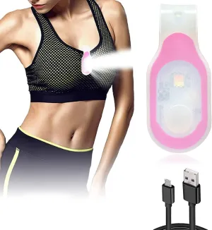 Rechargeable Clip on Light, Magnetic LED Safety Light, Hands Free LED Flashlight, Mini Emergency Flashlight, Reflective Gear for Walking at Night, Silicone with 4 Light Modes