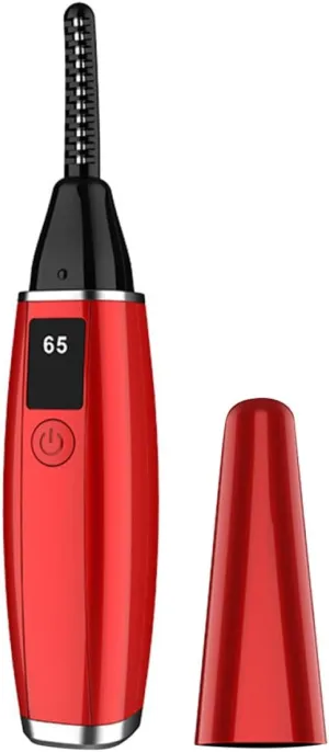 Rechargeable Electric Eyelash Curler Compact Heated Makeup Tool for Natural Curling USB Rechargeable Quick Heating and Innovative Comb-Tooth Design for Home and Travel Use
