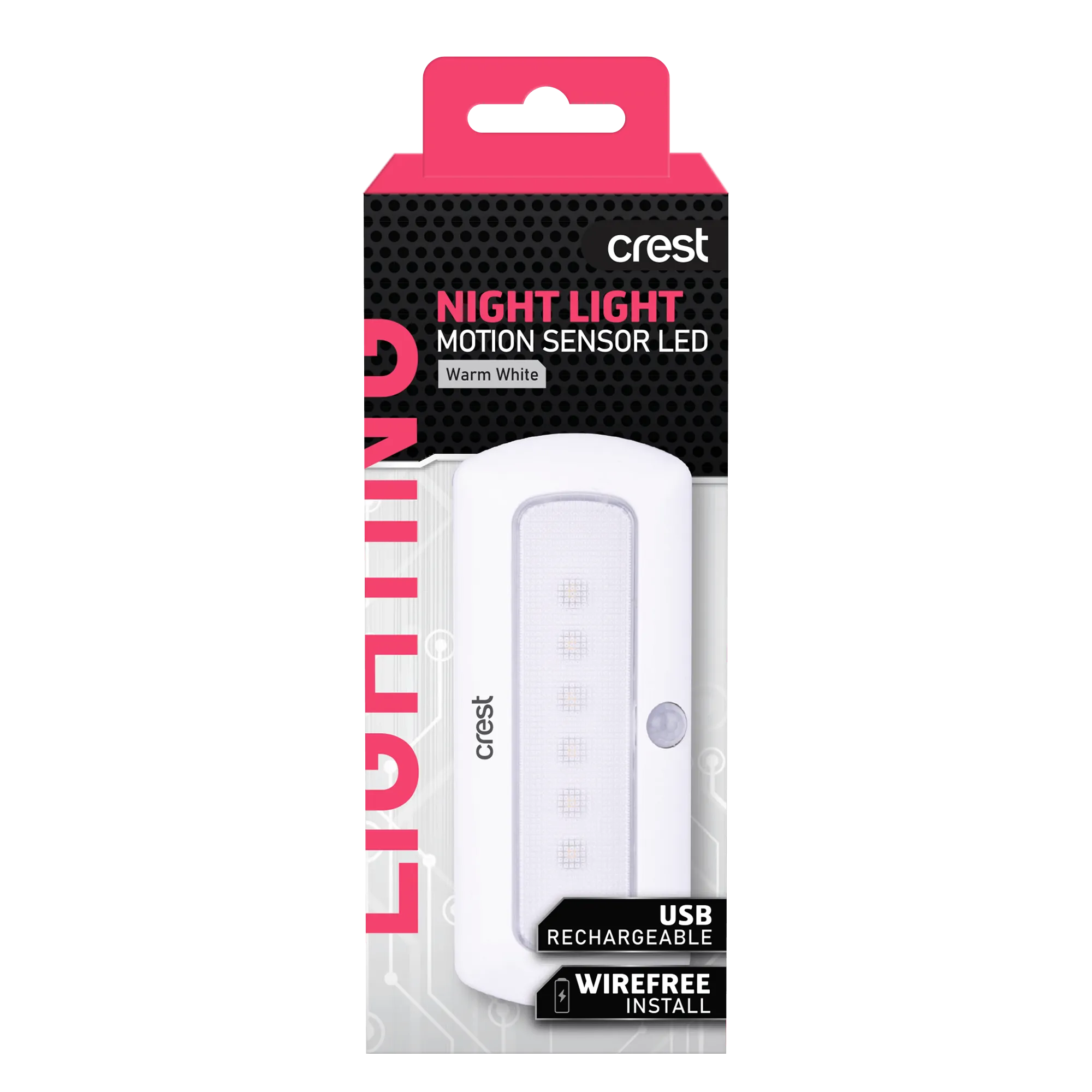 Rechargeable LED Light Compact with Motion Sensor