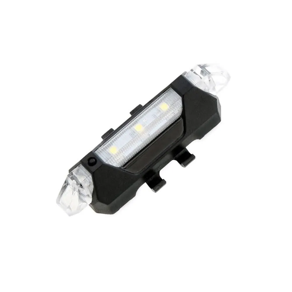Rechargeable White LED Front Bicycle Light – Waterproof & Bright