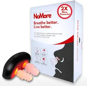 Red Light Therapy for Nose – LED Nasal Device for Dry Nose & Sinus Comfort, NoMore Colds, USB-Rechargeable Light Therapy