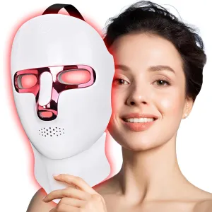 Red Light Therapy Mask for Face - 7 1 Colors LED Light Facial Mask,Cordless,USB Rechargeable,Portable,Skin Care at Home,Great Gifts for Women Girlfriend Mom Mothers Day Birthday Christmas Gift