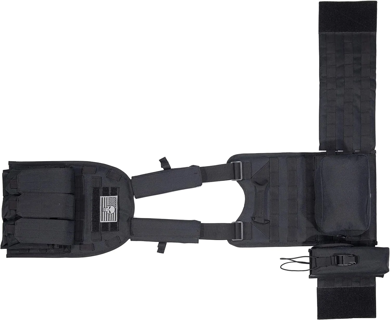 Redemption Tactical “Sentry 2.0” PALS Molle Airsoft Paintball Vest with Side Cummerbund, and Pouches