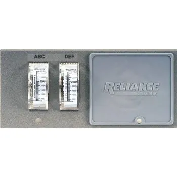 Reliance Controls Pro/Tran Transfer Switch Watt Meter Plate WP7500