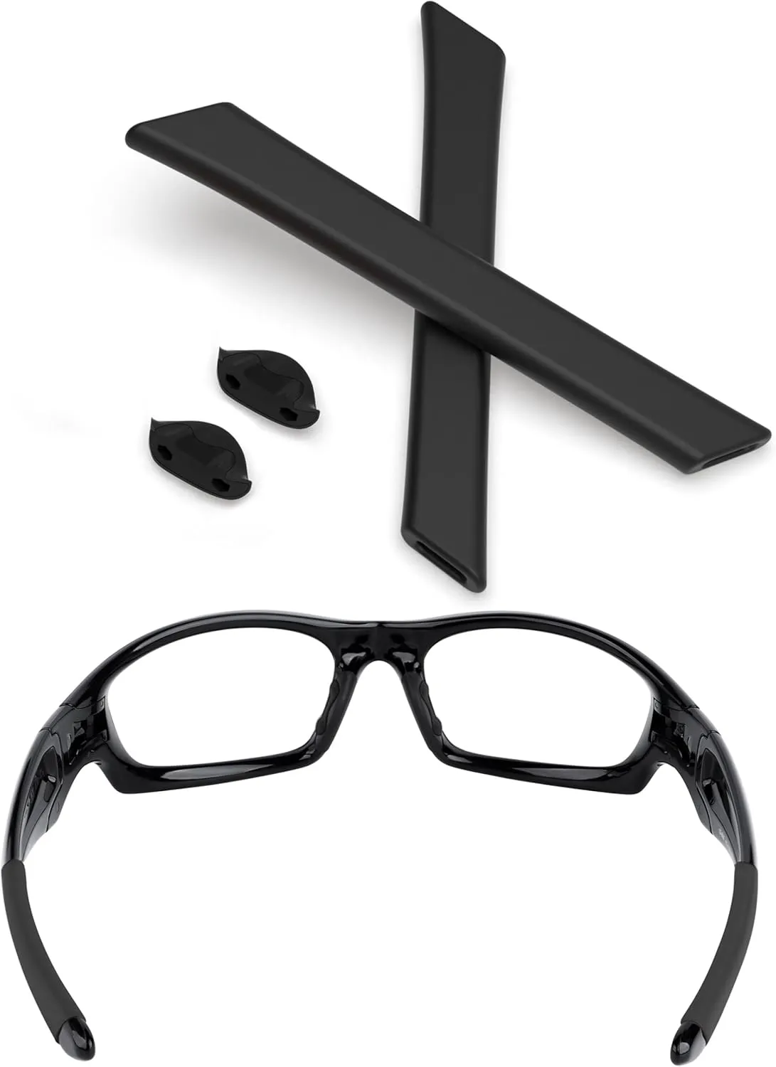 Replacement Rubber Kits Ear Socks and Nose Pads for Oakley Straight Jacket 2007 Sunglasses