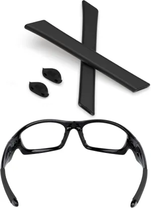 Replacement Rubber Kits Ear Socks and Nose Pads for Oakley Straight Jacket 2007 Sunglasses