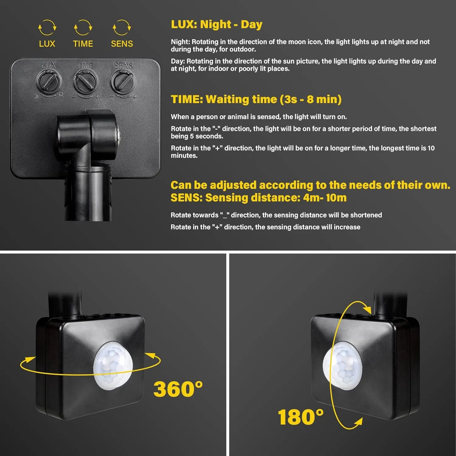 RIGIDON 200W Motion Sensor Light Outdoor 20000LM Super Bright LED Flood Outdoor Lights 4000K Daylight Warm White IP67 Waterproof Security Lights for Garden, Garage, Yard(Warm White, 200W)