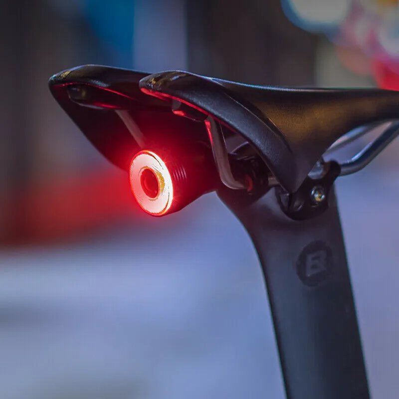 ROCKBROS Q5 Smart Brake & Tail Light - USB Rechargeable, Waterproof