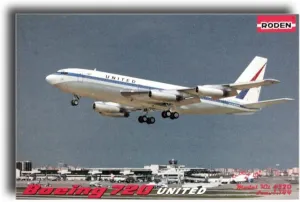 Roden 320-1/144 - B. 720 American Airplane United Airlines Plastic Model