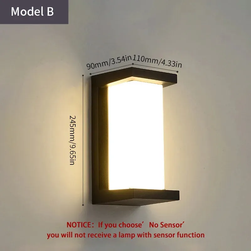 Royaleva Motion Sensor LED Wall Light for Modern Outdoor Spaces