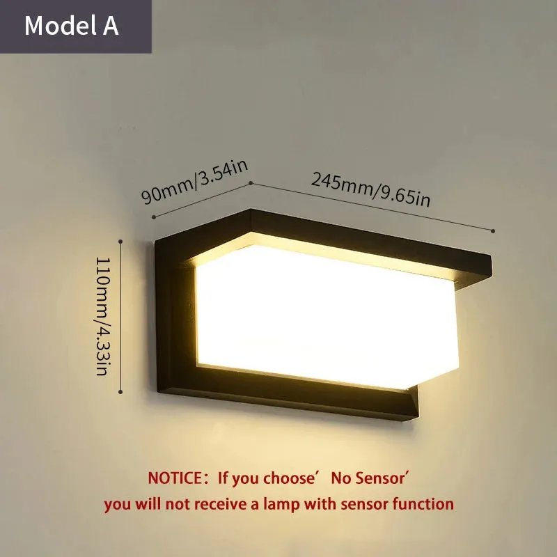 Royaleva Motion Sensor LED Wall Light for Modern Outdoor Spaces