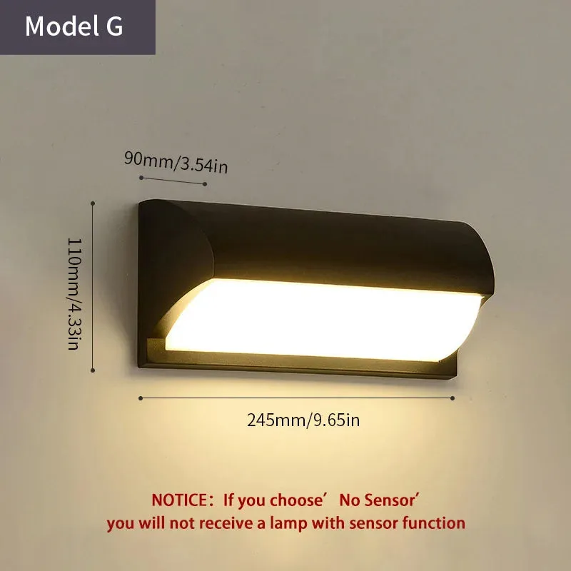 Royaleva Motion Sensor LED Wall Light for Modern Outdoor Spaces