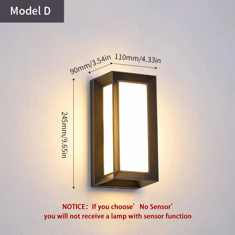 Royaleva Motion Sensor LED Wall Light for Modern Outdoor Spaces