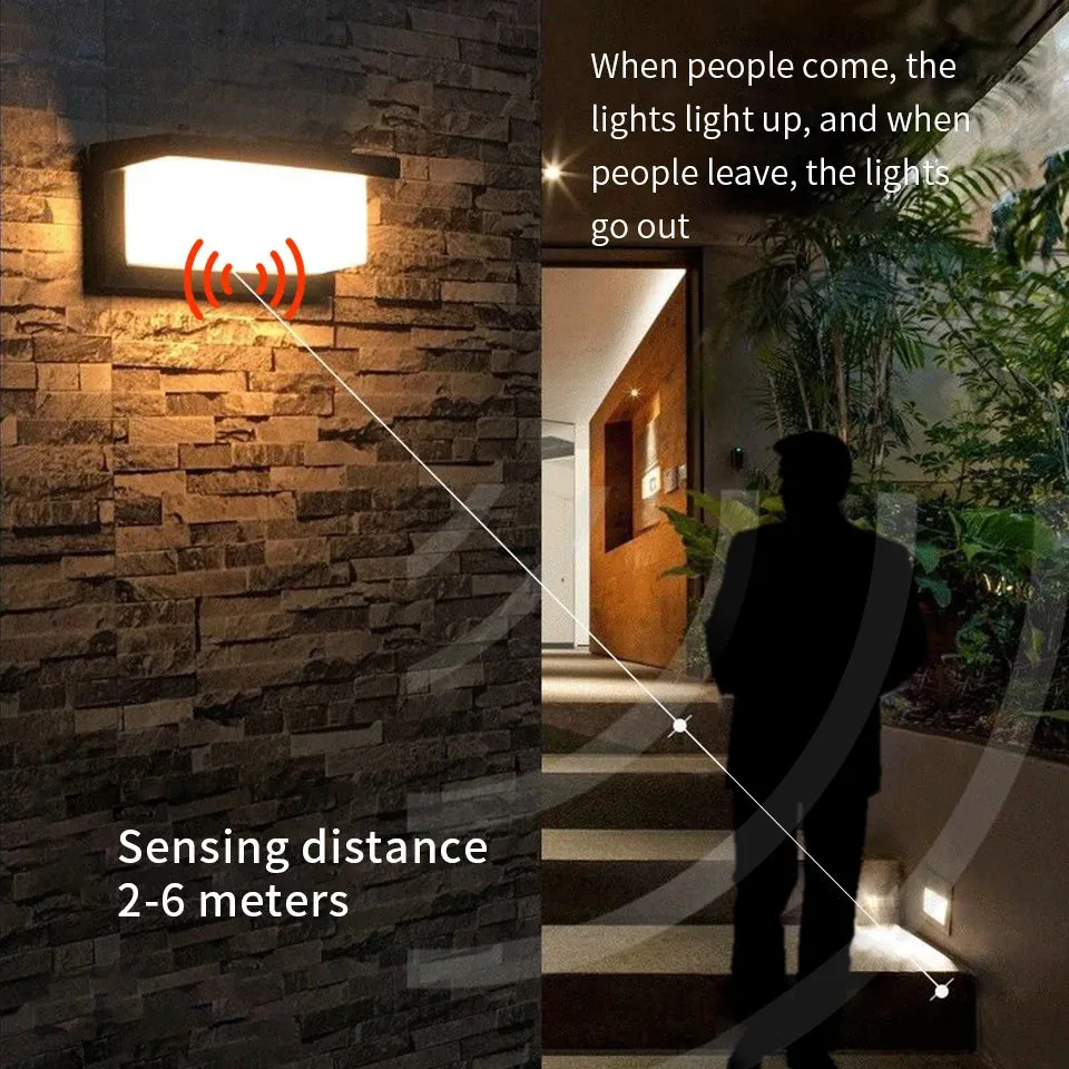 Royaleva Motion Sensor LED Wall Light for Modern Outdoor Spaces