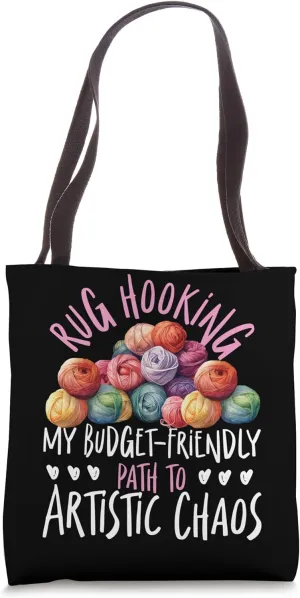 Rug Hooking: My Budget-Friendly Path to Artistic Chaos Tote Bag