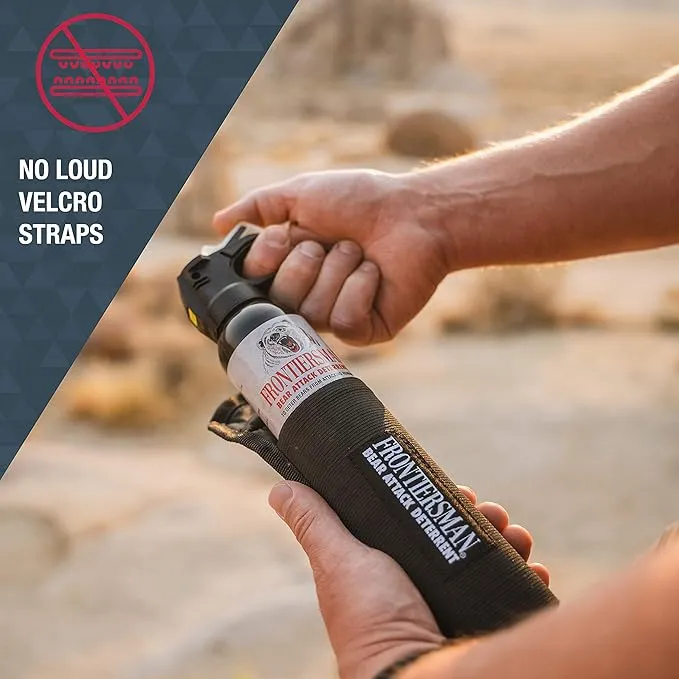 SABRE Frontiersman 7.9 fl oz. Bear Spray, Maximum Strength 2.0% Major Capsaicinoids, Powerful 30 ft. Range Bear Deterrent, Outdoor Camping & Hiking Protection