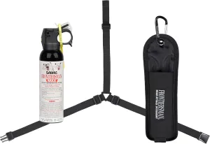 SABRE Frontiersman MAX Bear Spray – 40 ft Range, Maximum Strength, The Only EPA-Registered Spray for Bears & Mountain Lions, 7.9 oz, Glow Safety Clip, Outdoor Hiking & Camping Protection