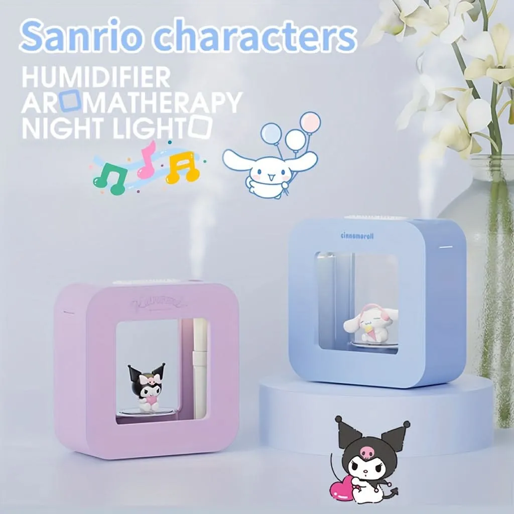 Sanrio Cinnamoroll & Kuromi USB Humidifier – Night Light & Rechargeable