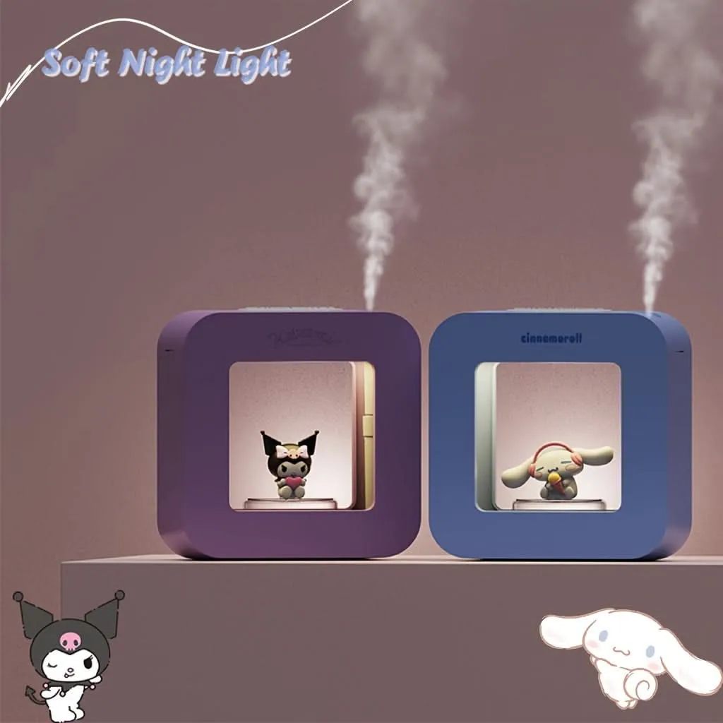 Sanrio Cinnamoroll & Kuromi USB Humidifier – Night Light & Rechargeable