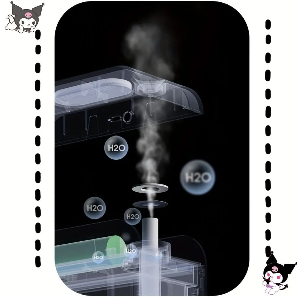 Sanrio Cinnamoroll & Kuromi USB Humidifier – Night Light & Rechargeable