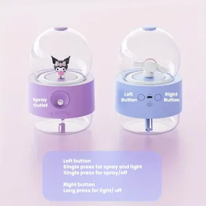 Sanrio USB Humidifier & Night Light – Kuromi & Cinnamoroll