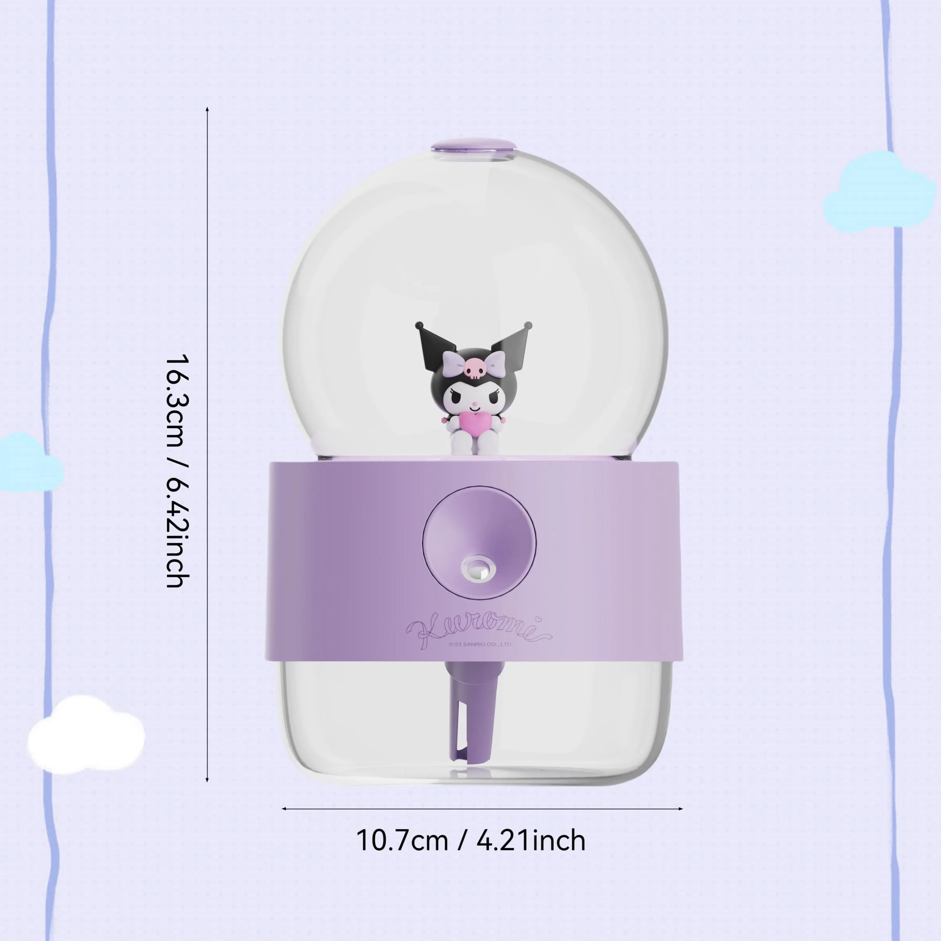 Sanrio USB Humidifier & Night Light – Kuromi & Cinnamoroll