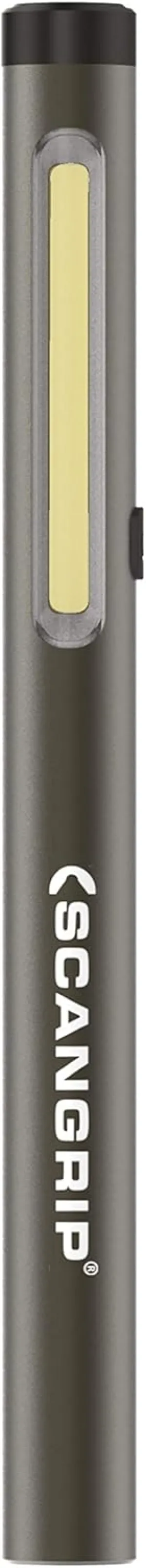 Scangrip Work Pen 200 R, Rechargeable LED Penlight, 200 Lumen, Dimmer Function, Slim Design, Built-in Magnets and Pocket Clip, Durable Aluminum Body, for Inspection Work
