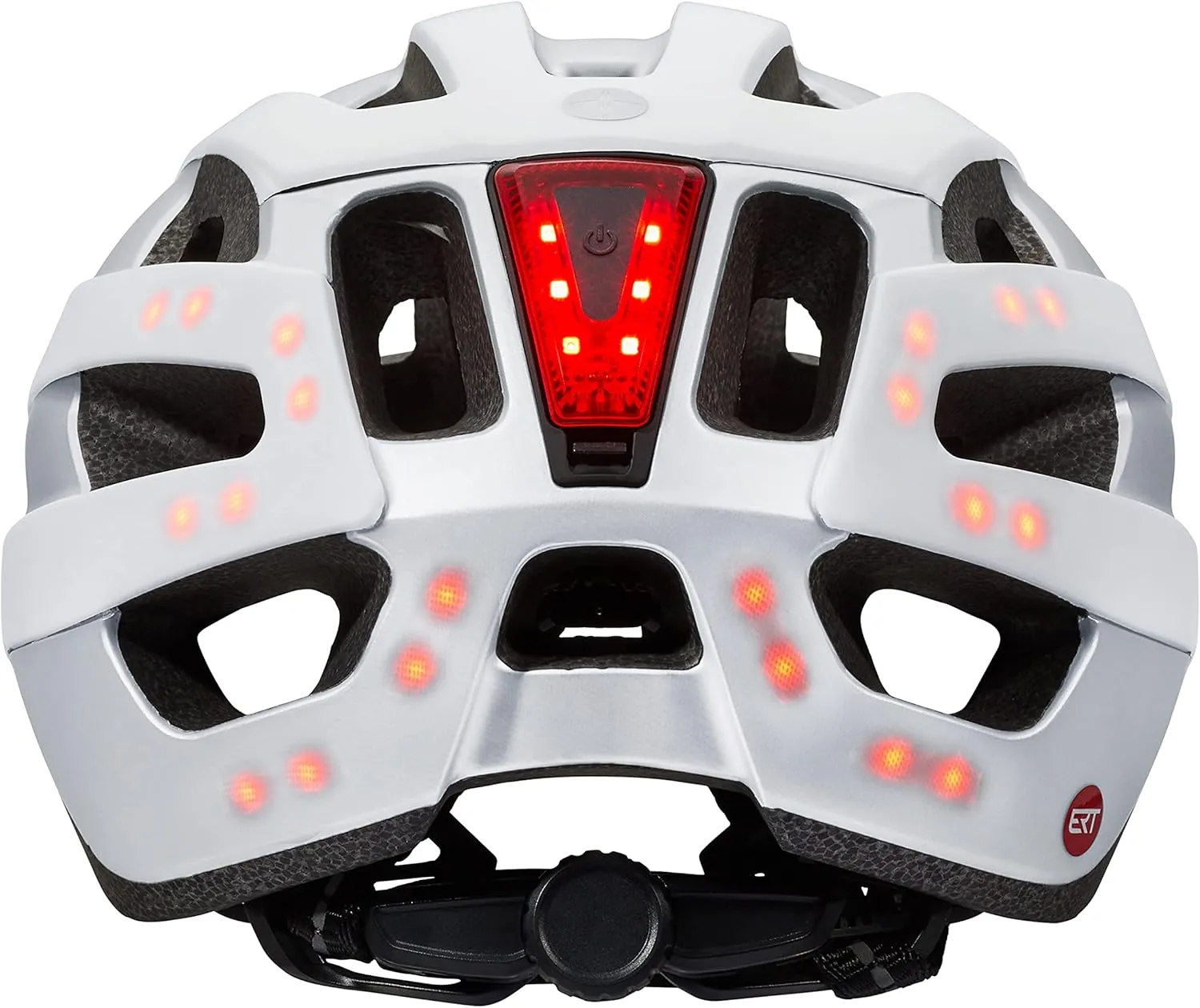 Schwinn LED Insight ERT Bike Helmet For Adult Youth Men Women, Front & Rear LED Lights, Can Fit Head Circumference 54-62 cm, With 19 Air Vents, Removable/Washable Padding, and Adjustable Locking Strap