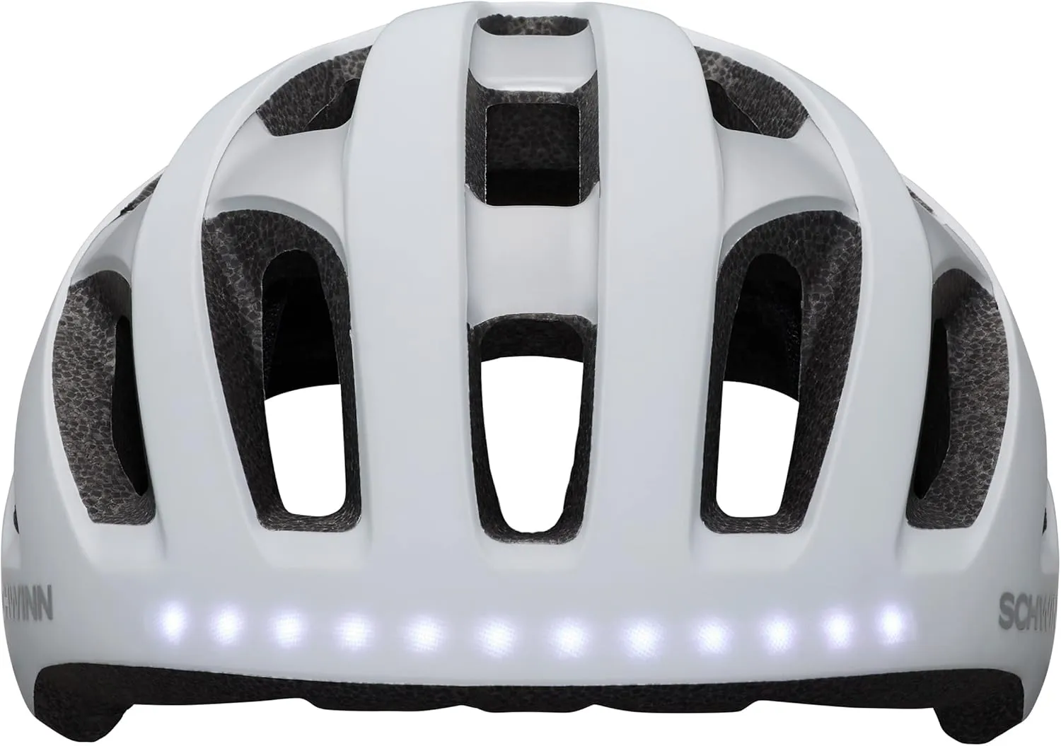 Schwinn LED Insight ERT Bike Helmet For Adult Youth Men Women, Front & Rear LED Lights, Can Fit Head Circumference 54-62 cm, With 19 Air Vents, Removable/Washable Padding, and Adjustable Locking Strap