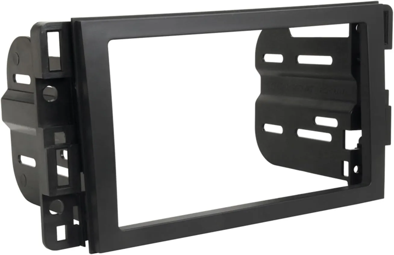 Scosche GM1598AB Double DIN or Single DIN with Pocket Radio Installation Dash Kit Compatible with Select 2006-19 GM Vehicles - Car Stereo Install Kit - See Fit Guide in Images to Verify Your Vehicle