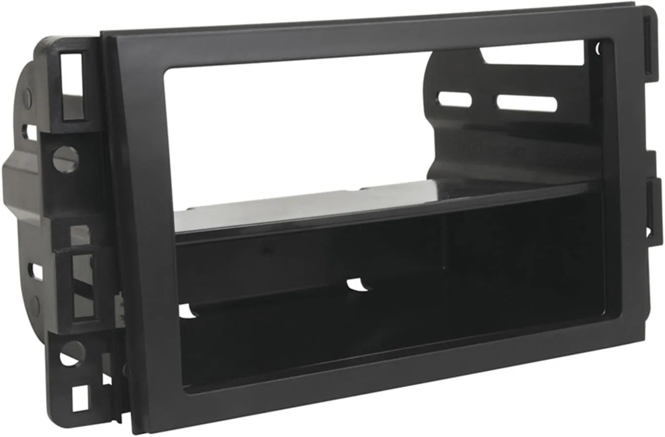 Scosche GM1598AB Double DIN or Single DIN with Pocket Radio Installation Dash Kit Compatible with Select 2006-19 GM Vehicles - Car Stereo Install Kit - See Fit Guide in Images to Verify Your Vehicle