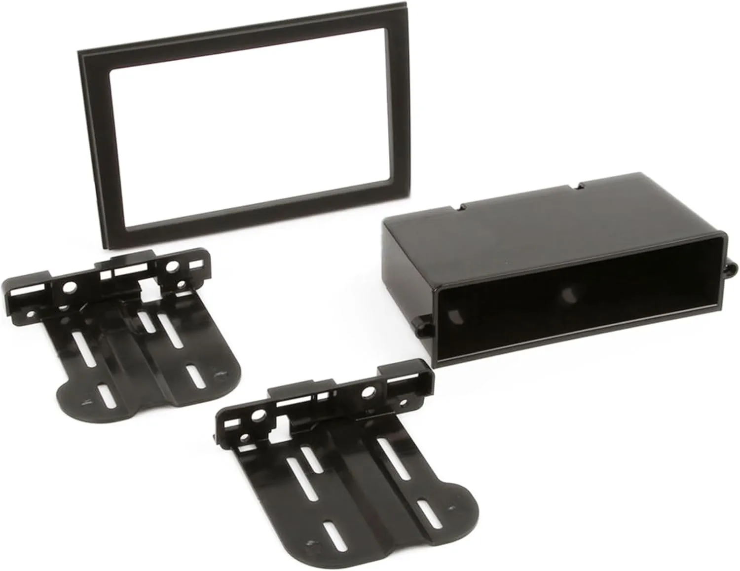 Scosche GM1598AB Double DIN or Single DIN with Pocket Radio Installation Dash Kit Compatible with Select 2006-19 GM Vehicles - Car Stereo Install Kit - See Fit Guide in Images to Verify Your Vehicle