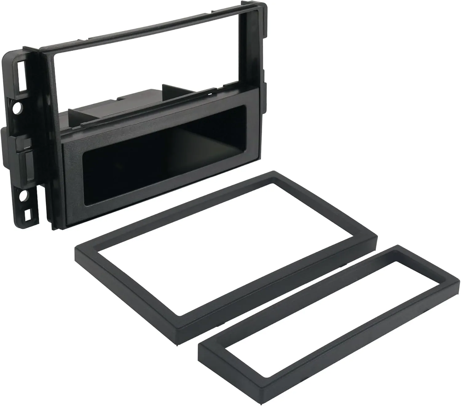 Scosche GM1598B Double DIN or Single DIN   Pocket Radio Install Dash Kit Compatible with Select 2006-2019 GM Vehicles - Aftermarket Car Stereo Installation - See Guide in Images for Vehicle Fitment