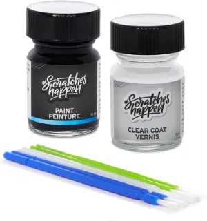 ScratchesHappen Exact-Match Touch Up Paint Kit - Beluga Black (6901/9561026/A1A1/L041) for Bentley - Essential (Paint   Clear Coat)