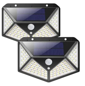 Solar Motion Sensor Light (Wall Mounted Pack of 2)