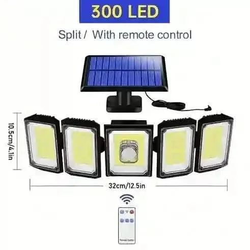 Solar Sensor Lights With Motion Sensor Lamp For Home Outdoor Garden (Waterproof, Cool White, Renewed)