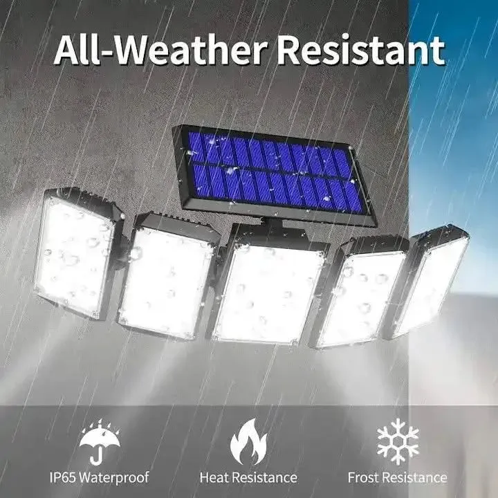 Solar Sensor Lights With Motion Sensor Lamp For Home Outdoor Garden (Waterproof, Cool White, Renewed)