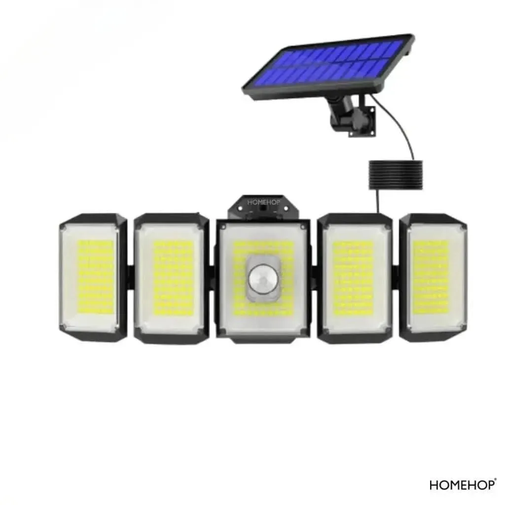 Solar Sensor Lights With Motion Sensor Lamp For Home Outdoor Garden (Waterproof, Cool White, Renewed)