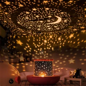 Star Projector Night Light for Kids, Stars for Ceiling Projector, Sky Light Toys for Boys Girls, Birthday Xmas Christmas Gifts for Baby Toddler Teens Adult Children Kids Bedroom Decor (Pink)