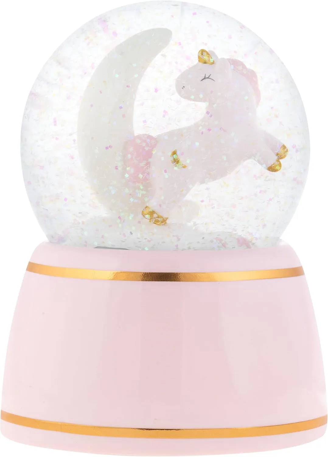 Stephen Joseph, Unicorn Snow Globe, Blows Shimmer and Lights Up, Nursery, Birthday, Kids Snow Globe