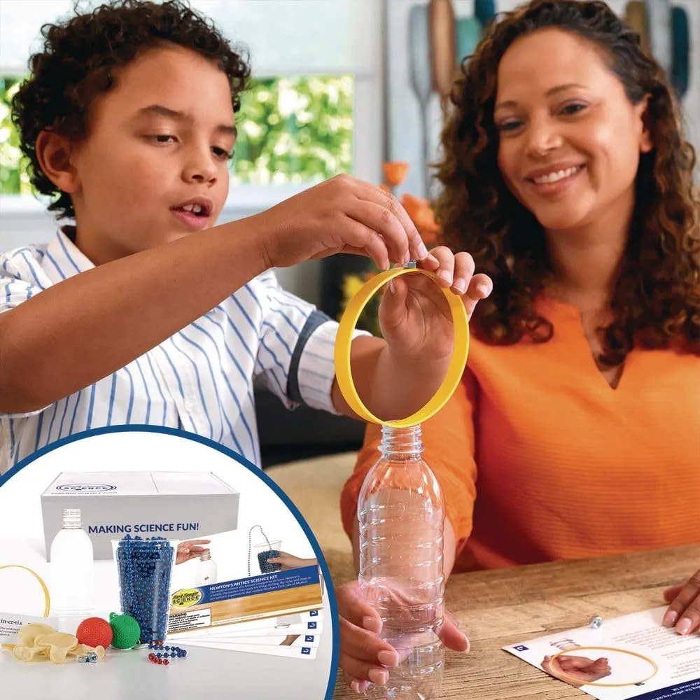 Steve Spangler Science STEM Kit: Newton's Antics Science Kit, Ages 8 , Experiments for Kids, Chemistry Set, STEM Projects, Educational Toys